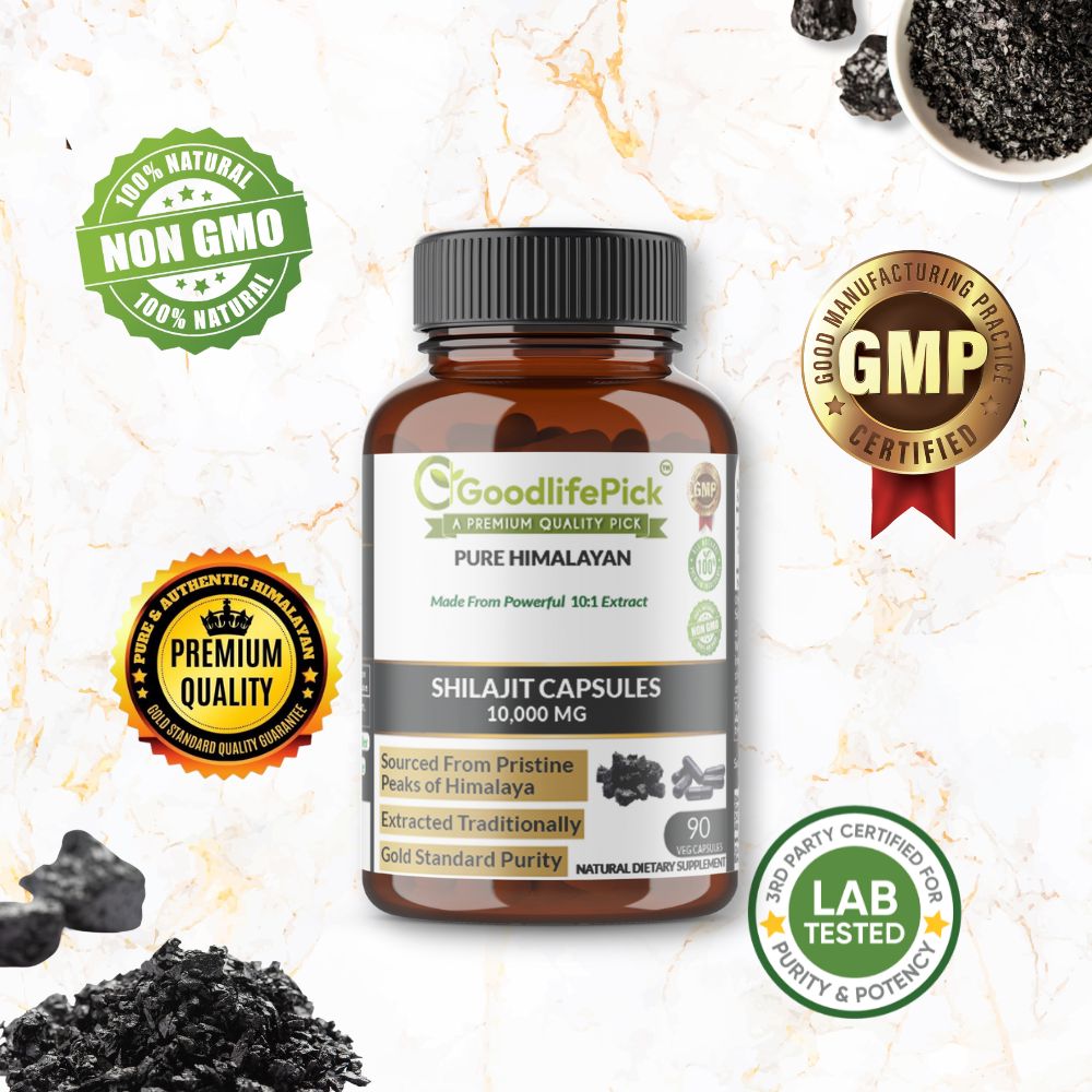 Himalayan Shilajit Capsules 10,000 mg for Maximum Benefits