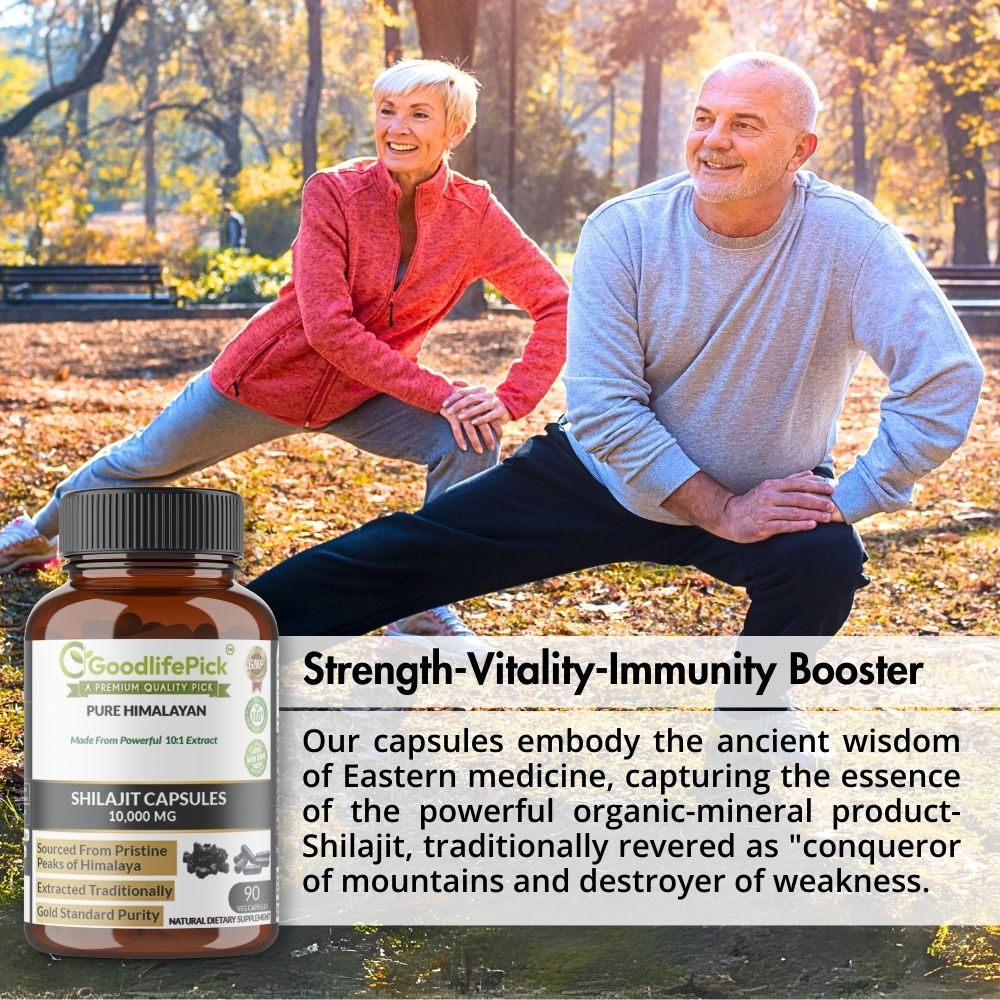 Himalayan Shilajit Capsules 10,000 mg for Maximum Benefits