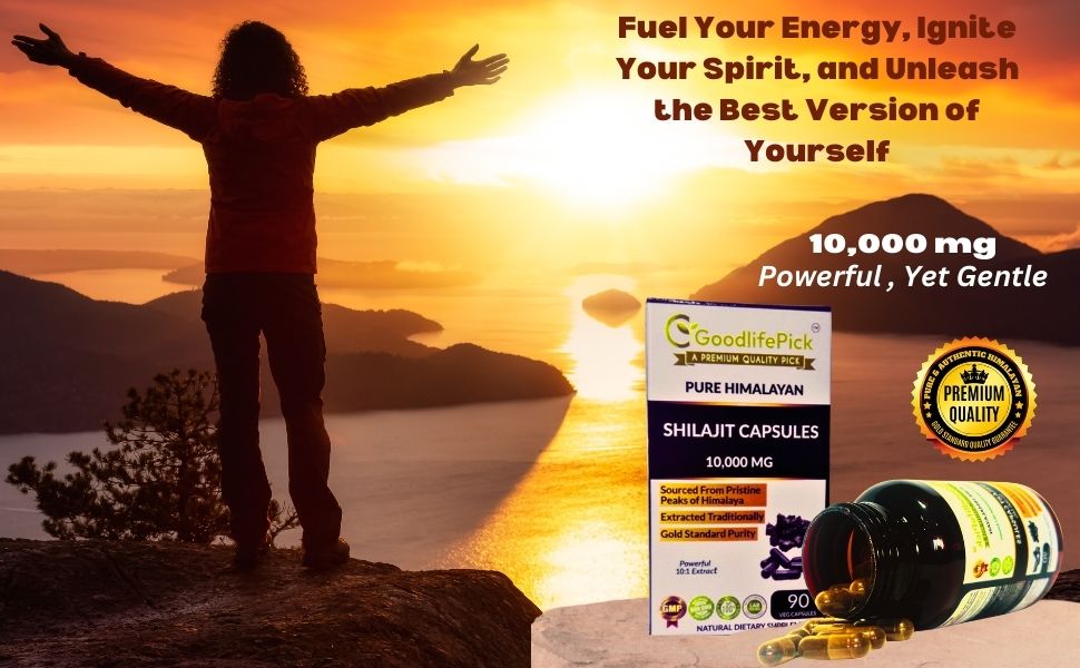 Himalayan Shilajit Capsules 10,000 mg for Maximum Benefits
