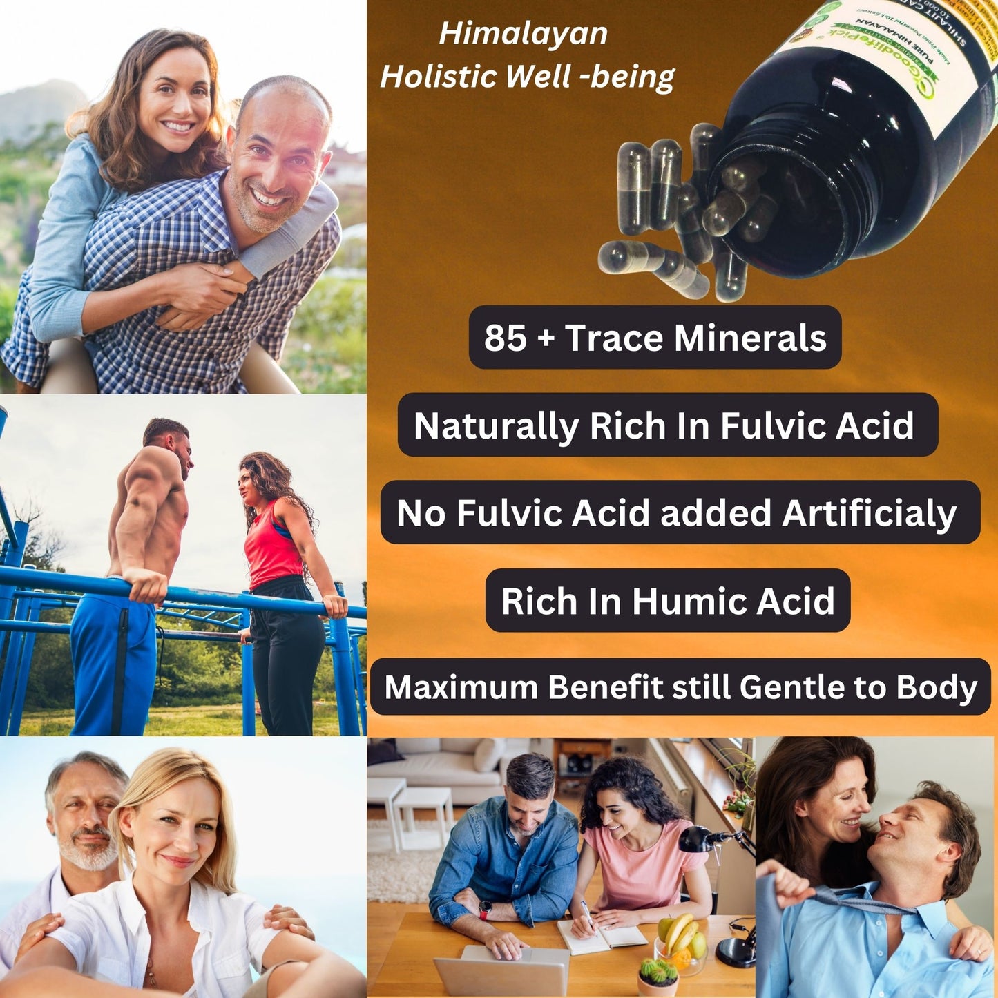 Himalayan Shilajit Capsules 10,000 mg for Maximum Benefits
