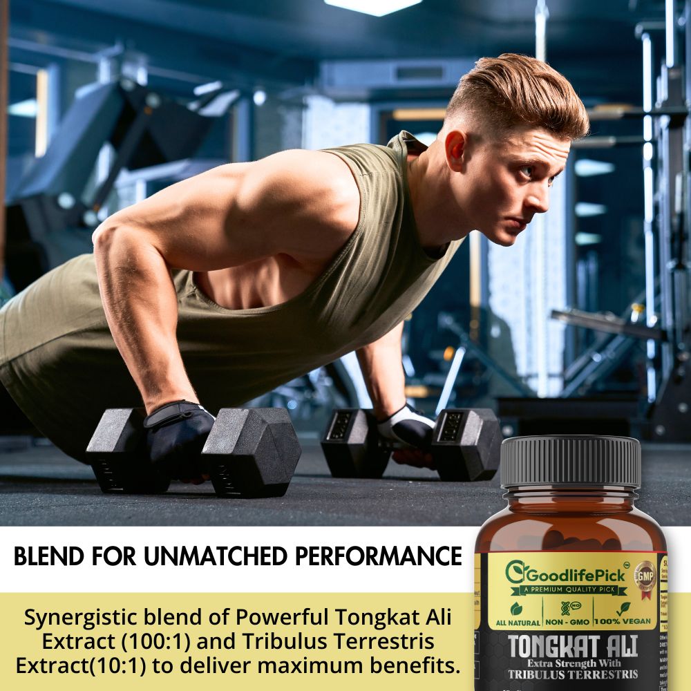 Tongkat Ali with Tribulus Terrestris. Amplified Longjack Performance Duo for Maximum Benefits